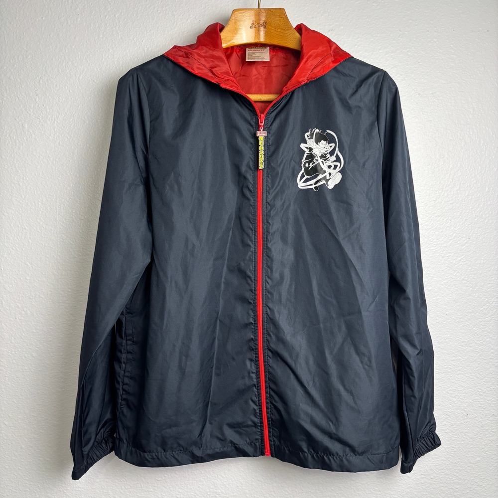 My Hero Academia Anime Windbreaker Jacket XS‎ Hooded Graphic Zip Streetwear